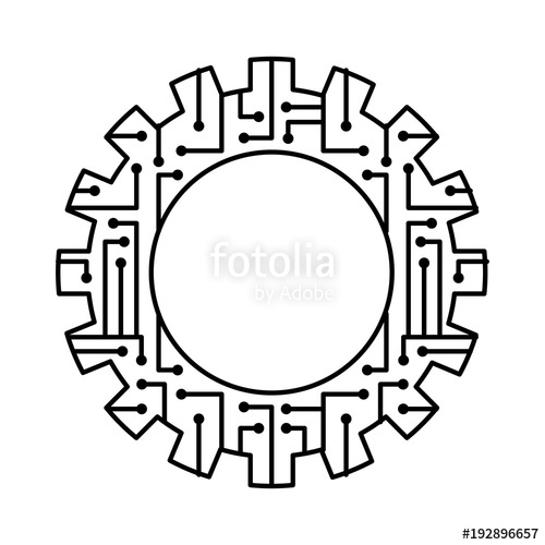500x500 gear wheel and circuit board digital technology and engineering
