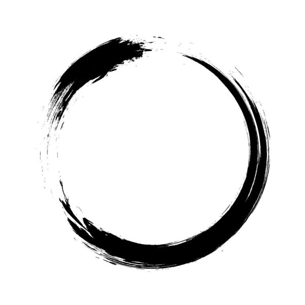 600x600 Enso Circular Brush Stroke