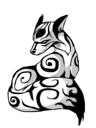 314x417 Tribal Circular Fox Art Tribales