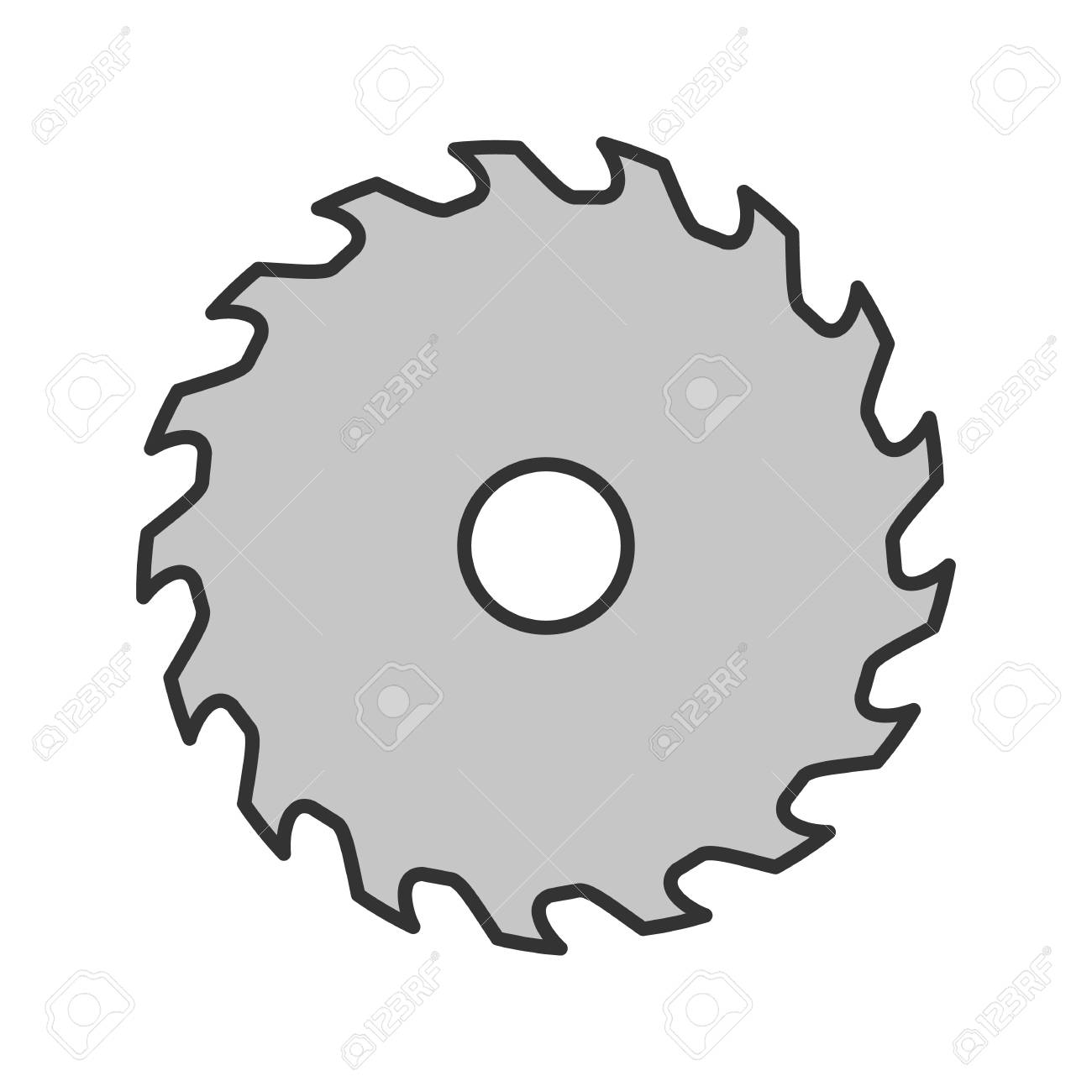 Circular Saw Blade Drawing 