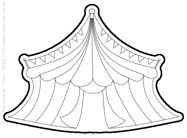 618x456 Circus Tent Drawing