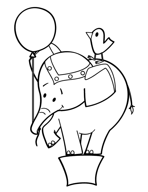 612x792 Circus Elephant Coloring Pages Ideas To Kids Elephants