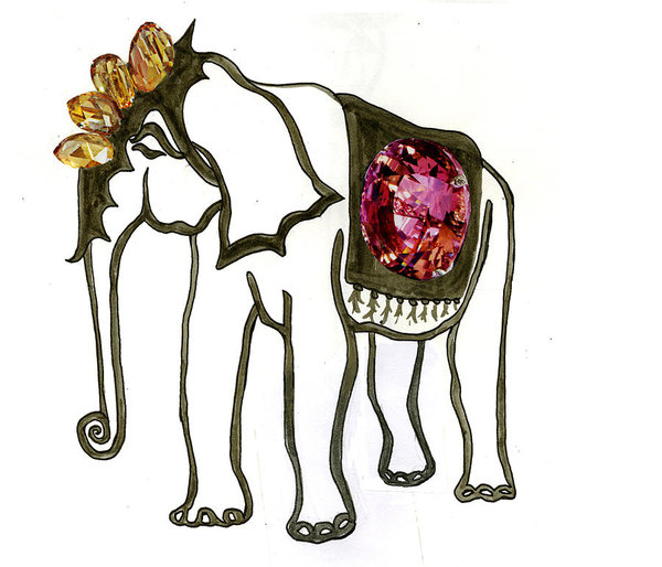 600x514 Circus Elephant Drawings