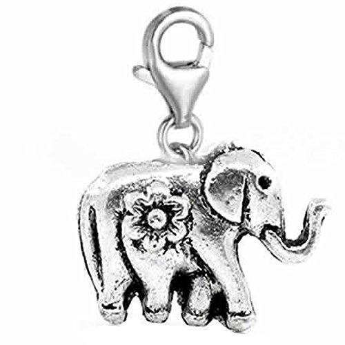500x500 Clip On Circus Elephant Charm Dangle Pendant For European Clip