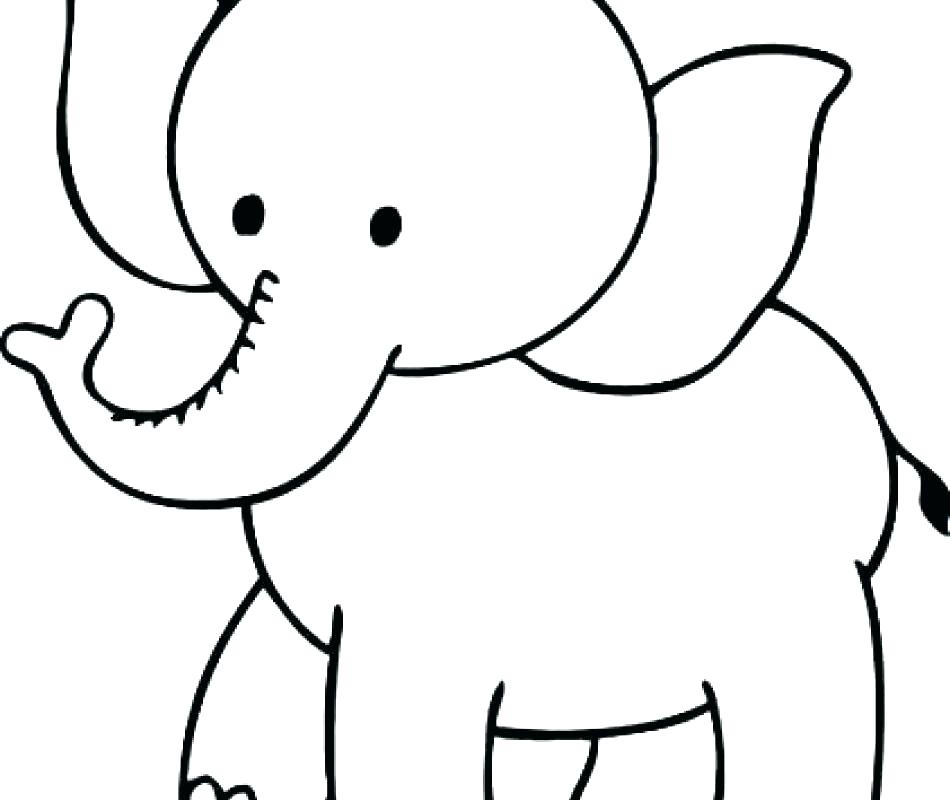 950x800 Printable Elephant Picture Circus Elephant Coloring