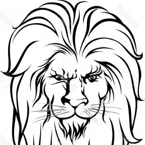300x300 Lion Circus Hand Draw Pattern Style Vector Art Gm Arenawp