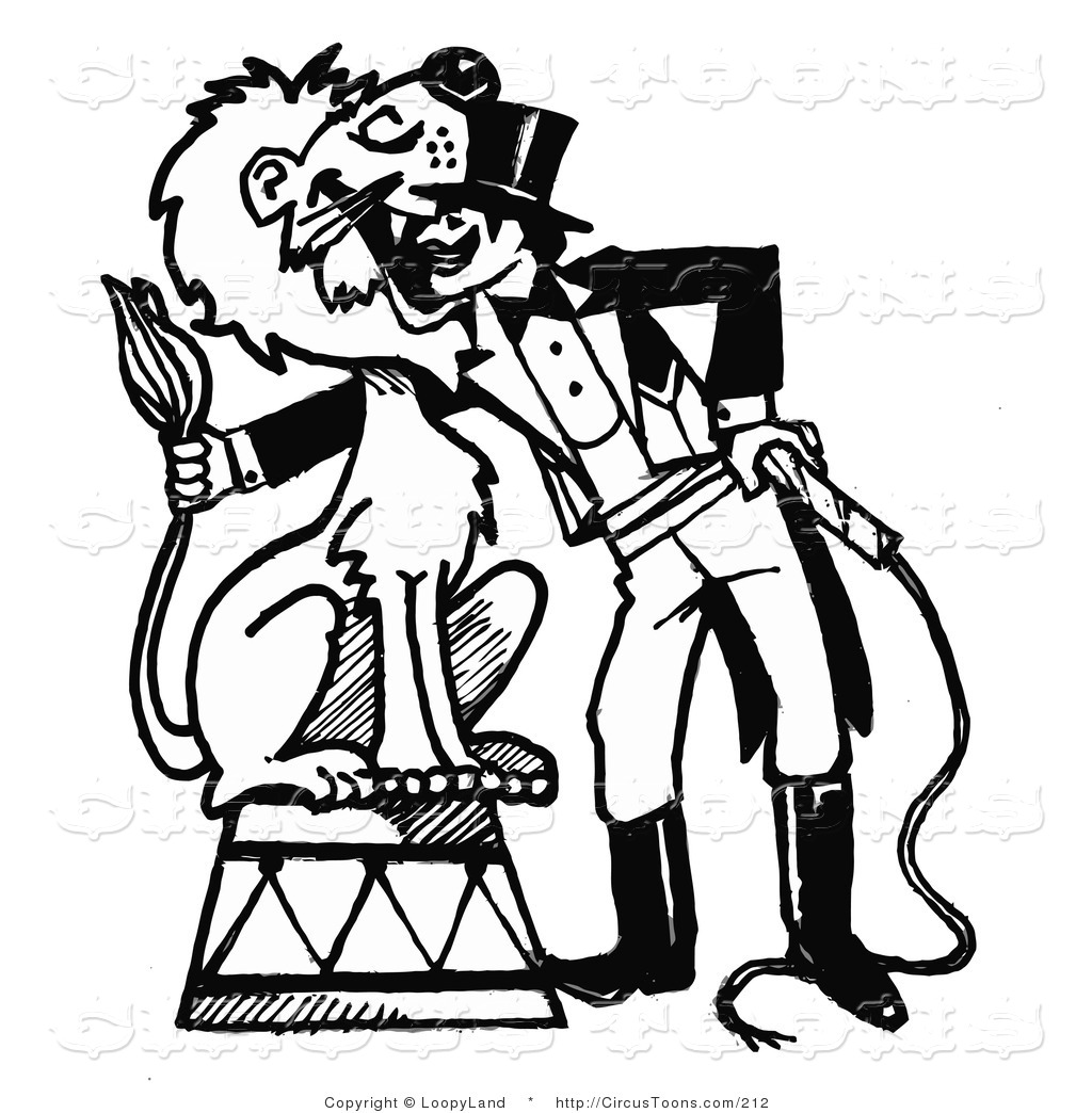 1024x1044 Circus Clipart Of A Black And White Sketched Circus Ringmaster