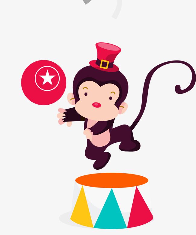 650x777 Circus Monkey, Circus Clipart, Monkey Clipart, Gules Png Image