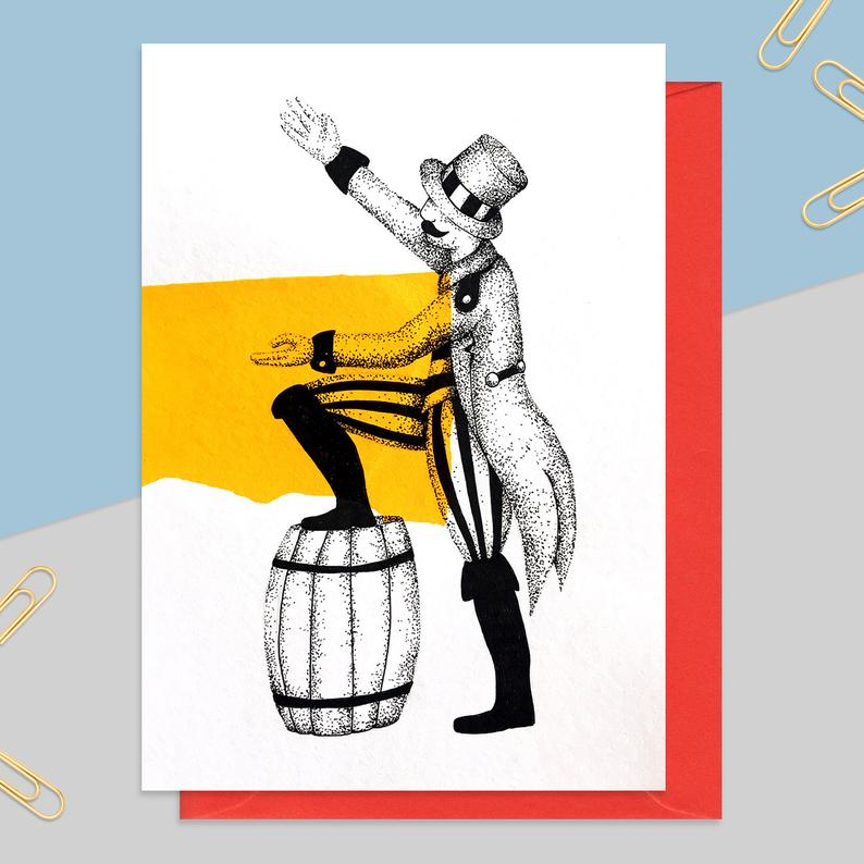 794x794 ringmaster card birthday card for him gift for him etsy