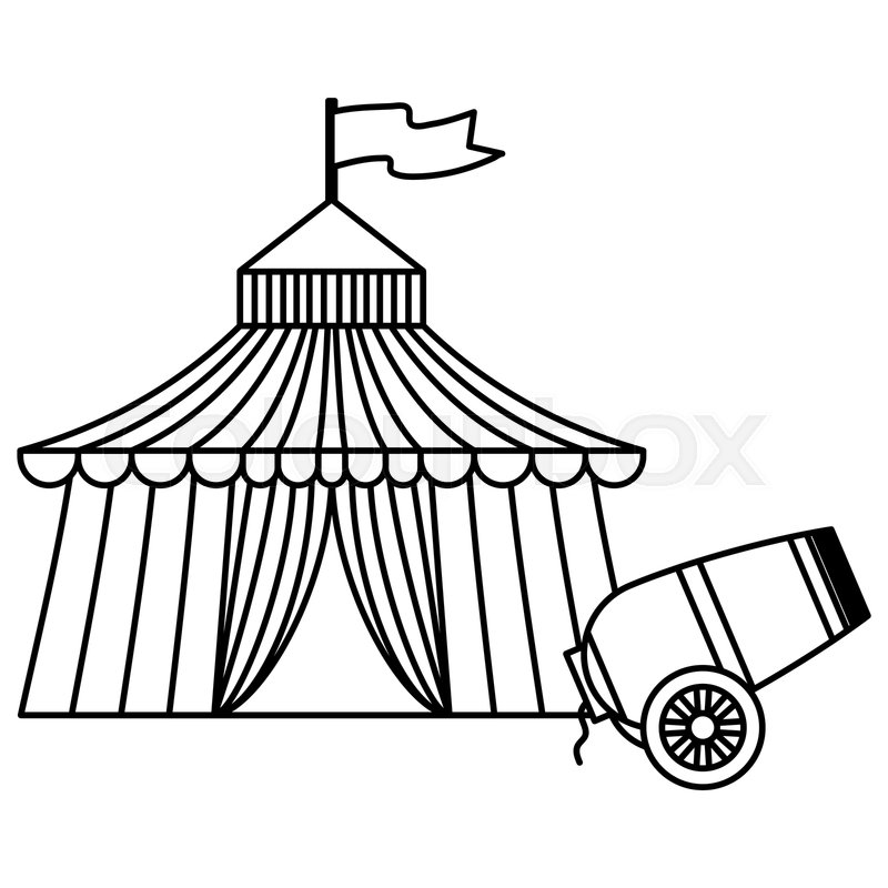 800x800 Circus Tent Entertainment Icon Vector Stock Vector Colourbox