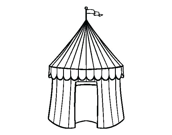 600x470 Circus Tent Coloring