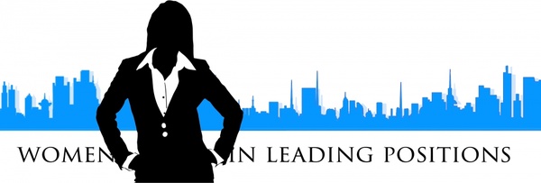 600x203 Businesswoman Silhouette Vector Illustration With City Background