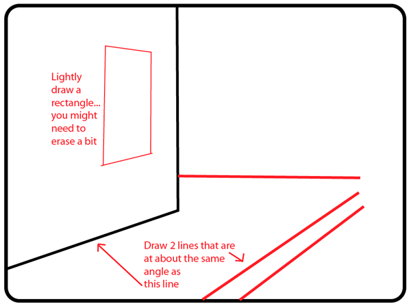 600x447 How To Draw A Cartoon City Street Sidewalk Scene With Easy Step