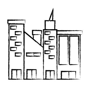300x300 Building Sketches Royalty Free Vectors