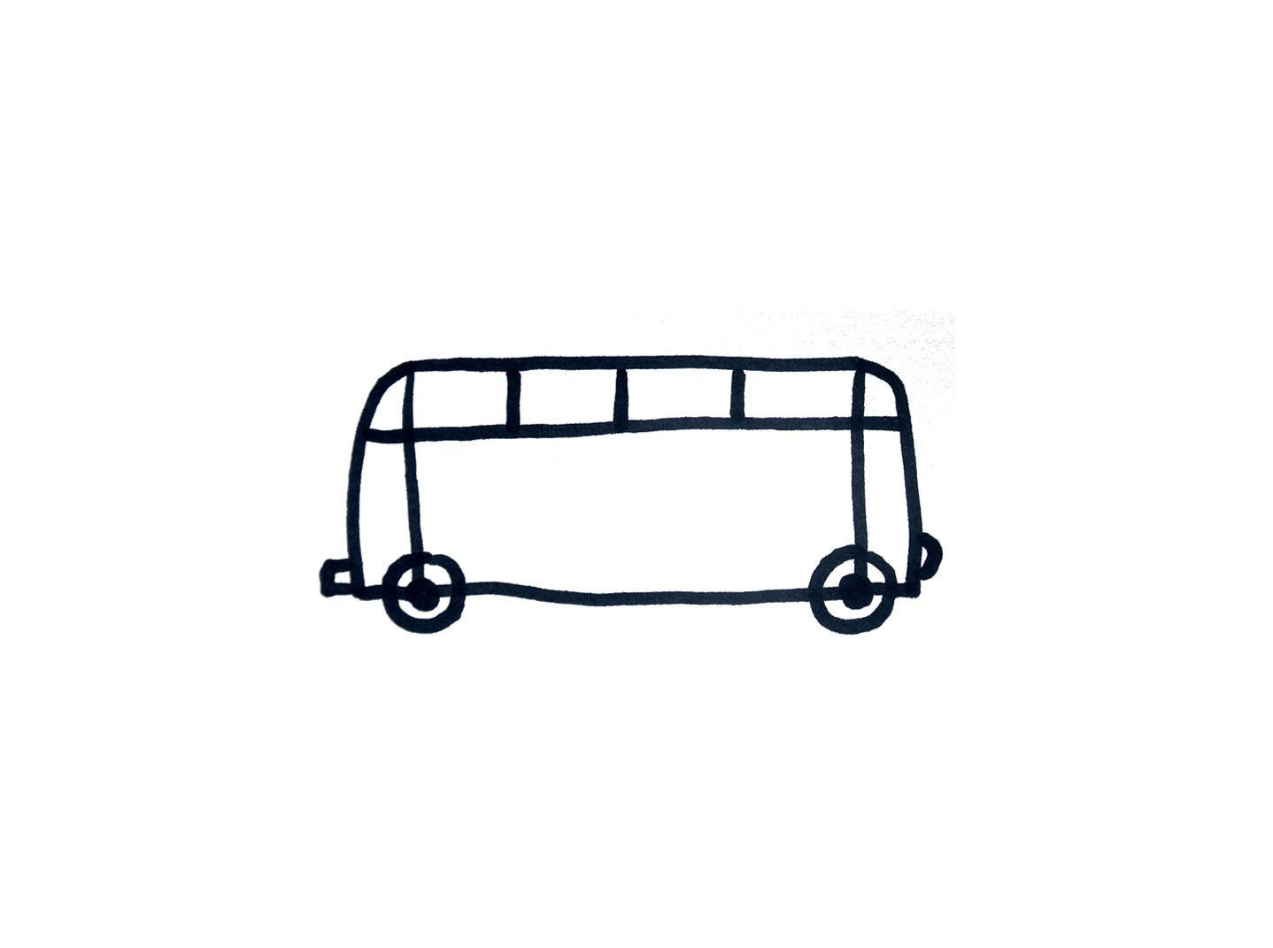 1438x1071 How To Draw A Bus For Kids