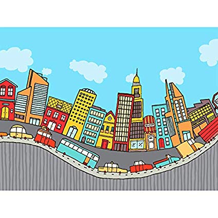 425x425 Wee Blue Coo Art Painting Drawing Bendy Cartoon City