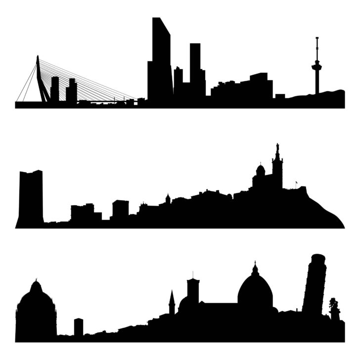 728x728 City Silhouette Drawing Jerusalem House