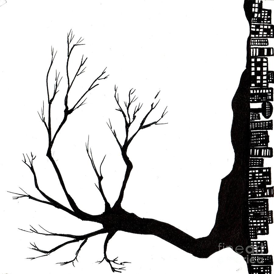 900x900 Tree City Drawing