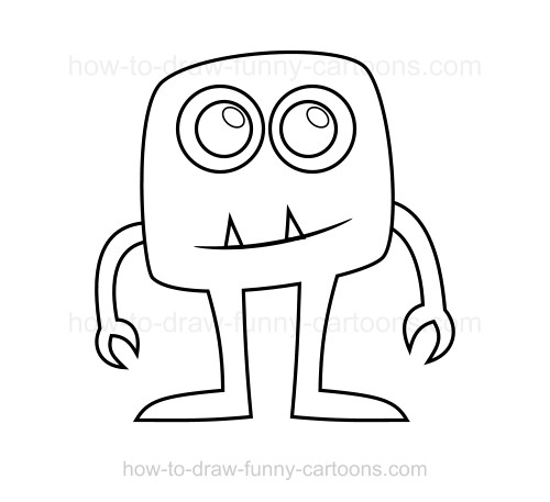 500x457 Monster Pictures To Draw How To Draw A Cookie Monster Step Step