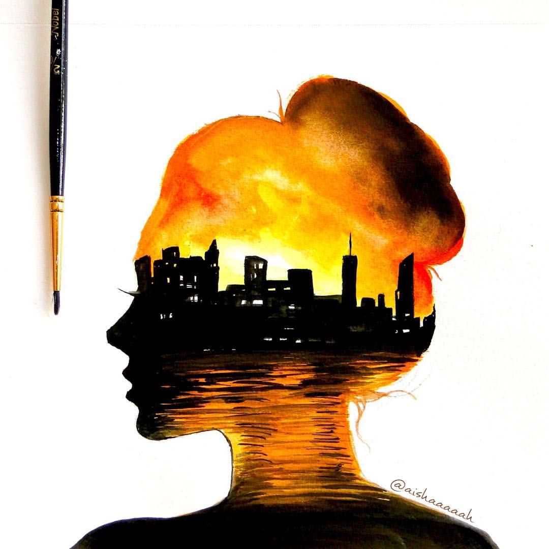 1080x1080 Amazing Double Exposure X Cityscape