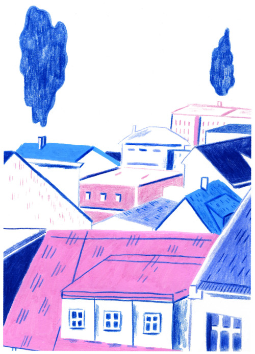 500x692 Drawing Illustration Pencil City Iceland Posca Lolrel