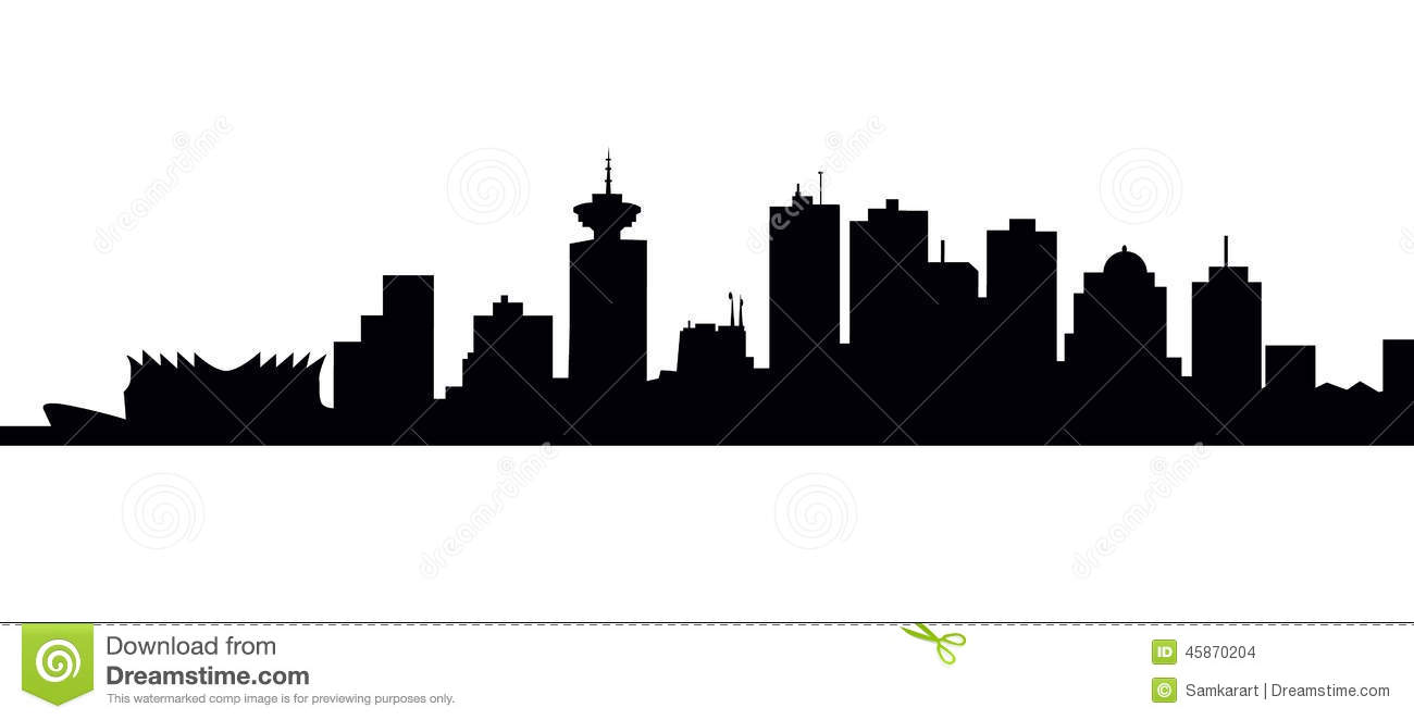 1300x662 Skyline Silhouette Drawing
