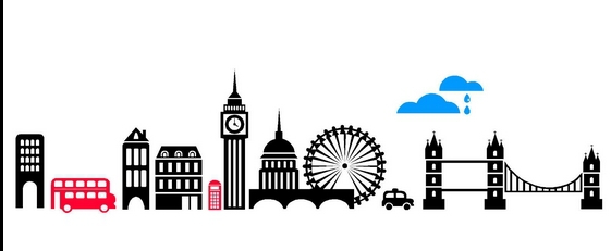 561x231 London Skyline Silhouette Simple