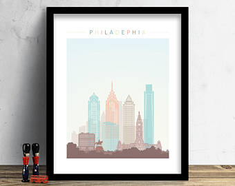340x270 Philadelphia Skyline Etsy