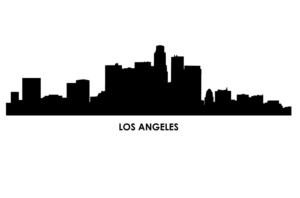 1000x660 Hollywood Drawing Skyline For Free Download