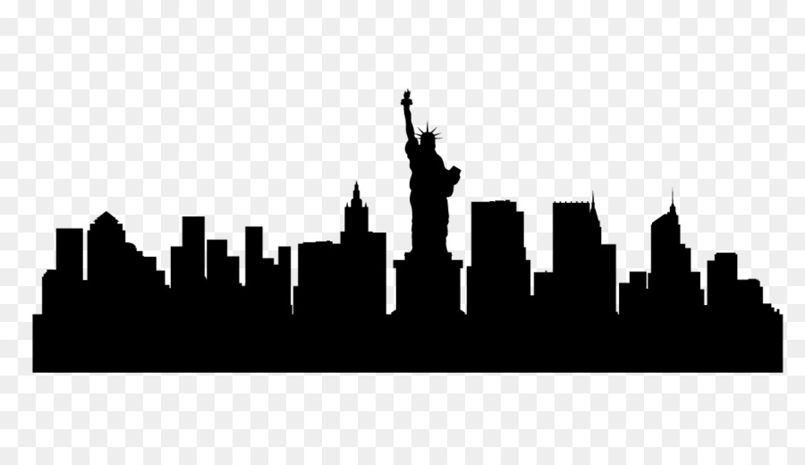 900x520 new york city png black and white transparent new york city black
