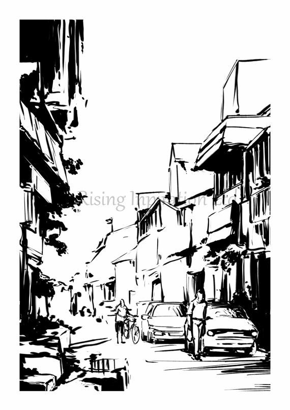 570x806 Digital Art Of Sreets Digital Art Print