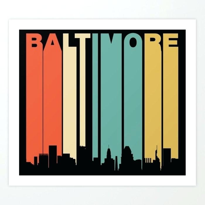 700x700 Baltimore Cityscape Art Drawing
