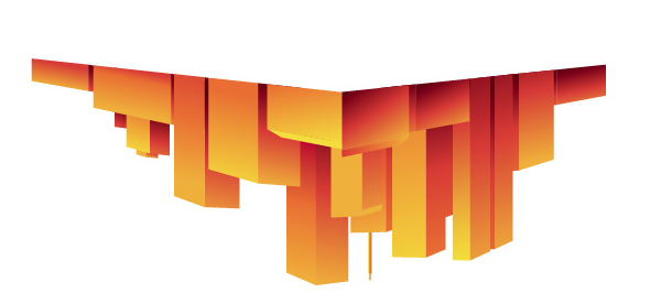 600x276 Create A Shimmering Cityscape In Perspective, Using Illustrator