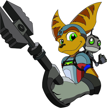 451x454 ratchet and clank drawing in illustrator dan's blog