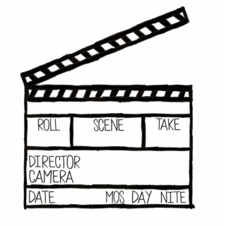 320x320 hd illustrated clapperboard transparent png
