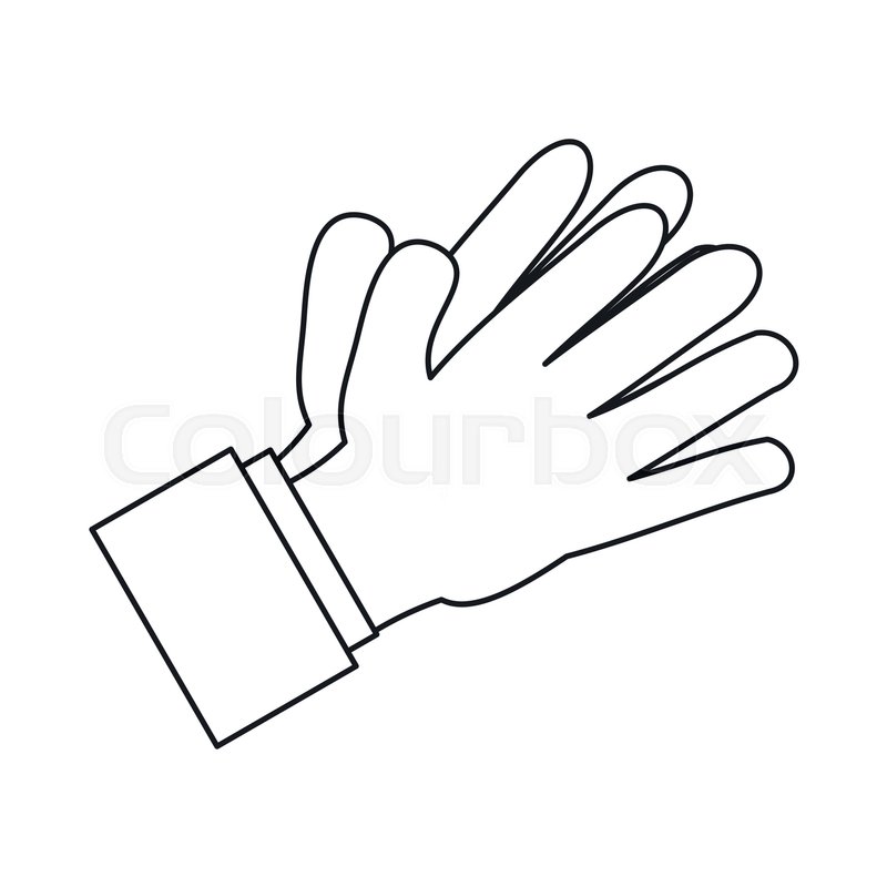 800x800 clapping applauding hands icon in stock vector colourbox