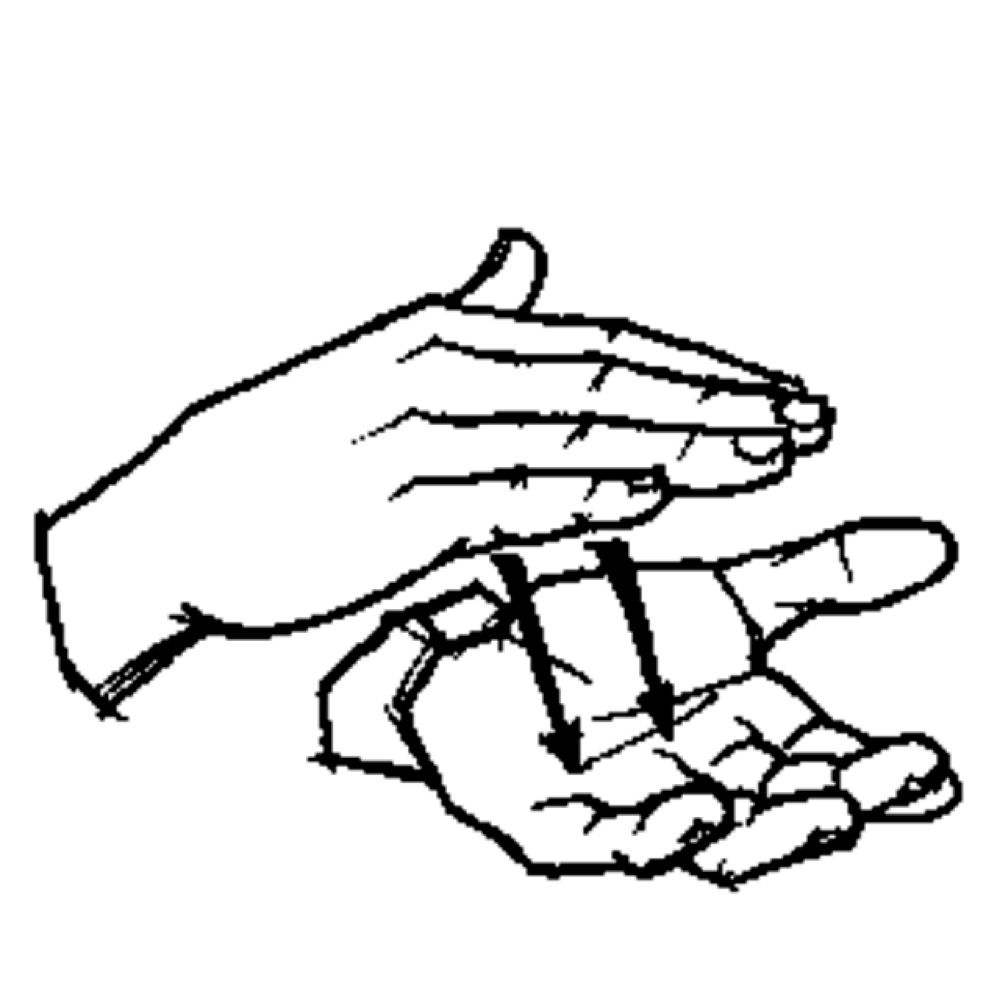 clapping hands drawing