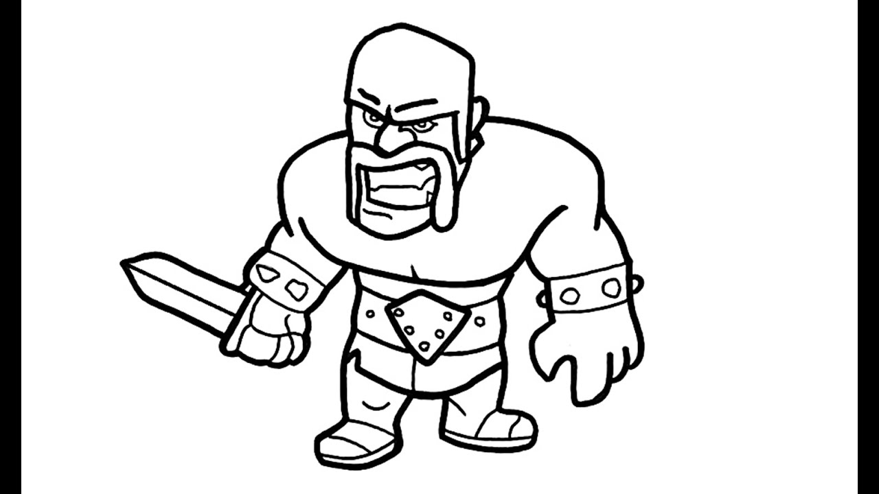 1280x720 como desenhar um de clash of clans