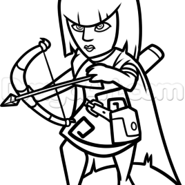 268x268 clash of clans barbarian coloring