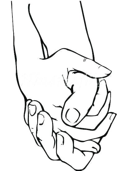 Clasped Hands Drawing | Free download on ClipArtMag