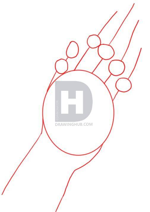 505x712 How To Draw Praying Hands, Step