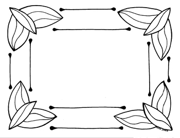 350x270 Leaf Word Frame Class Signs Poetry Portrait Drawing