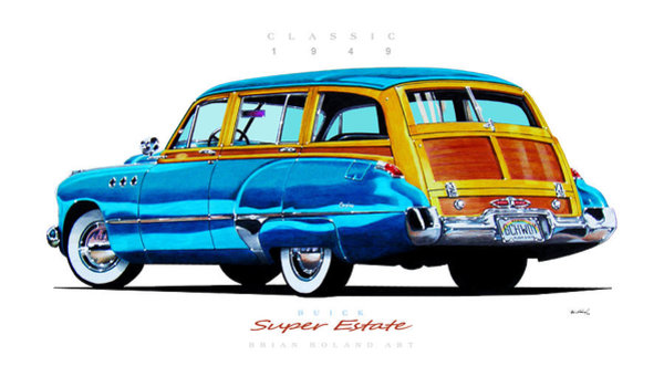 600x350 Classic Car Drawings