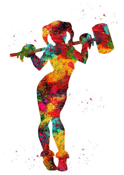 424x600 Harley Quinn Art Fine Art America