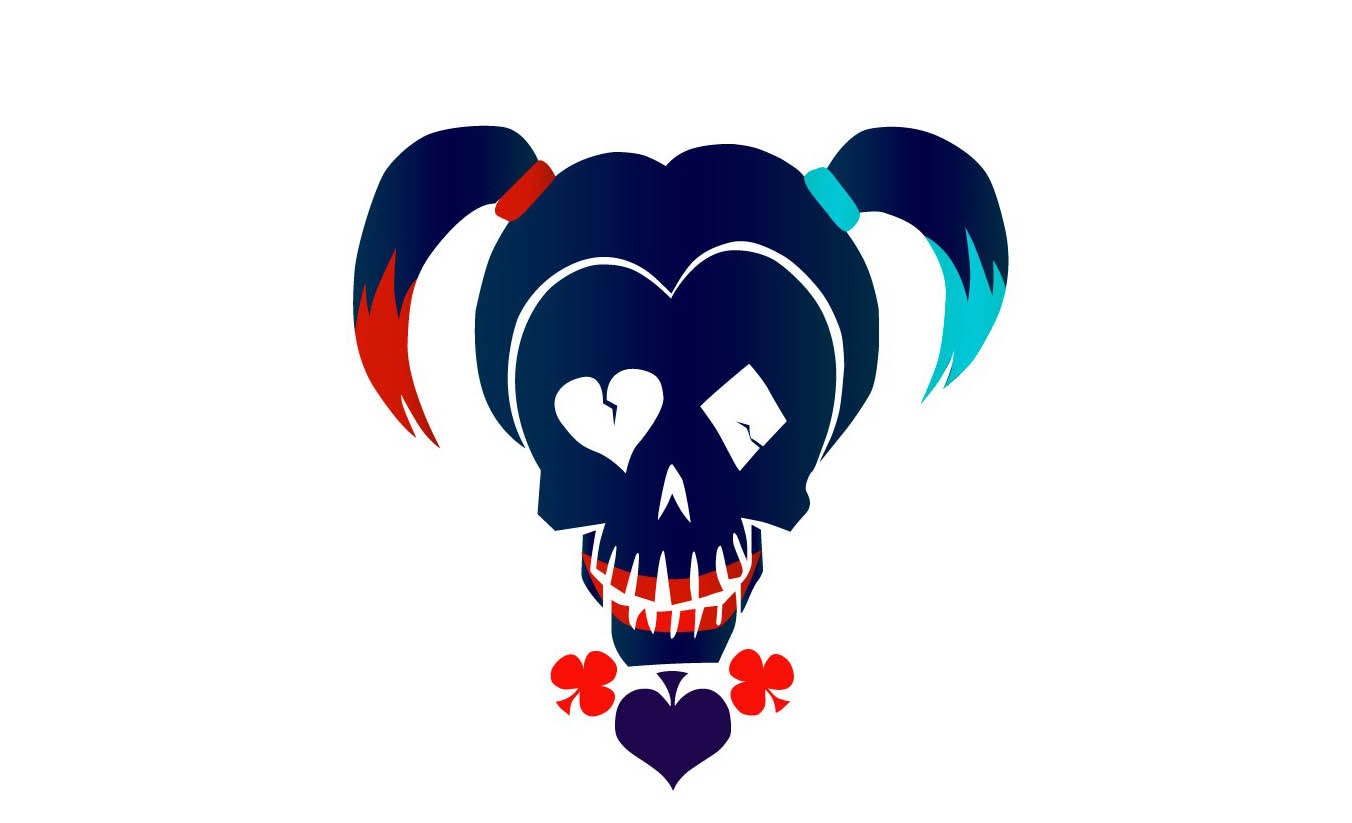 1352x823 Harley Quinn Logos