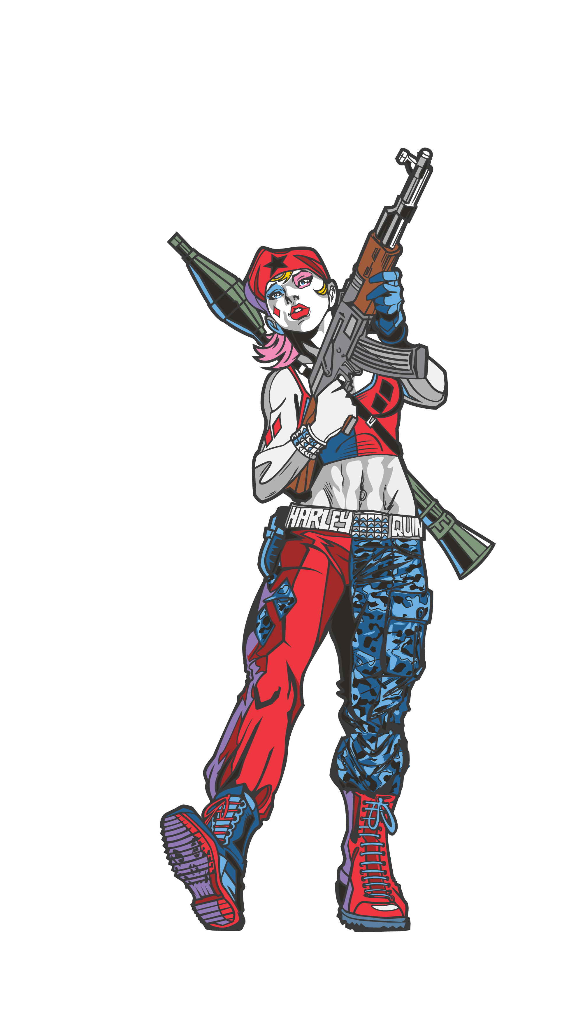 2000x3500 Dc Drawing Harley Quinn Transparent Png Clipart Free Download