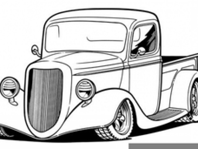 640x480 Classic Truck Cliparts