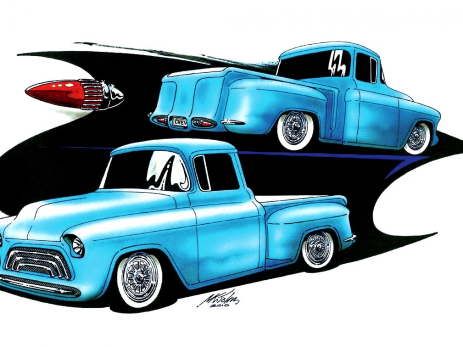 950x713 Classic Truck Drawings Wallpapers In Aja