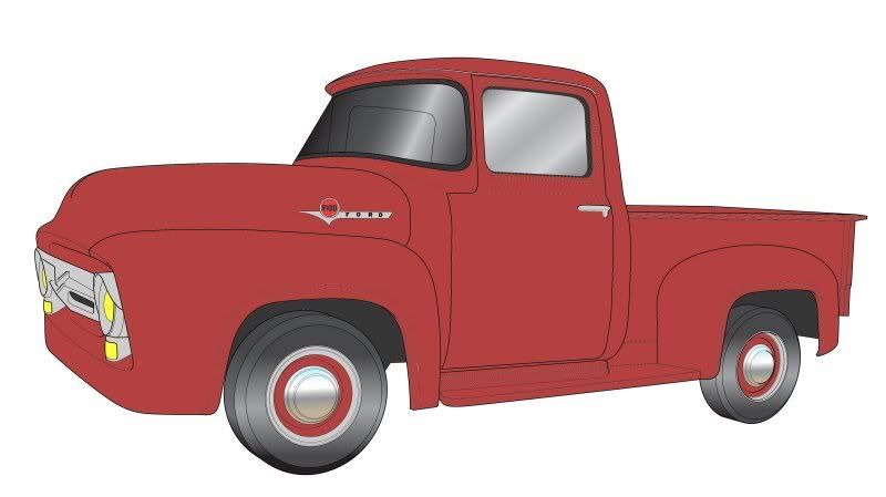 800x449 Old Ford Truck Drawing