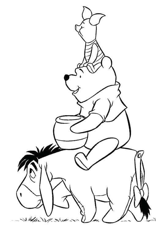 510x767 Coloring Pages Of Winnie The Pooh As Babies